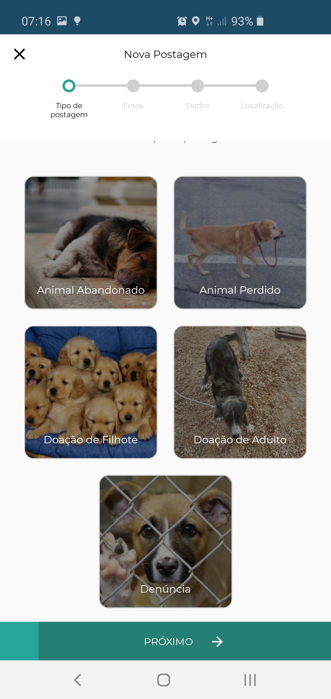 Findog - Nova Postagem