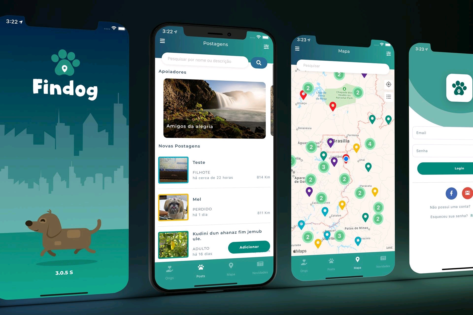 Findog - Telas do App
